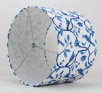 Vossa Blue and White Drum Lamp Shade