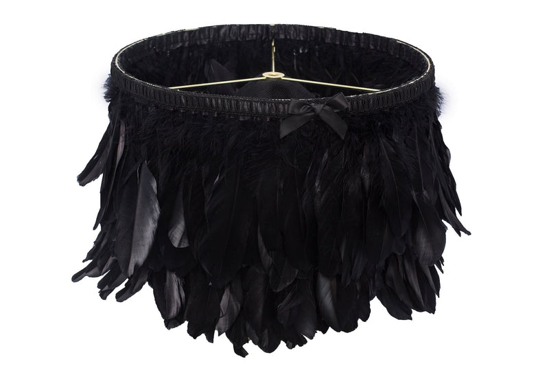 Zool Black Feather Lamp Shade