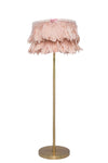 Audri Peach Feather Lamp Shade