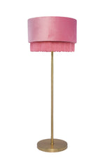 Mona Flush Pink Velvet Lamp Shade