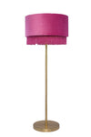 Candi Hot Pink Velvet Lamp Shade