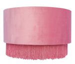 Mona Flush Pink Velvet Lamp Shade