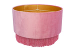 Mona Flush Pink Velvet Lamp Shade