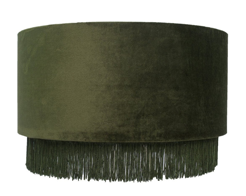 Adel Dark Green Velvet Lamp Shade