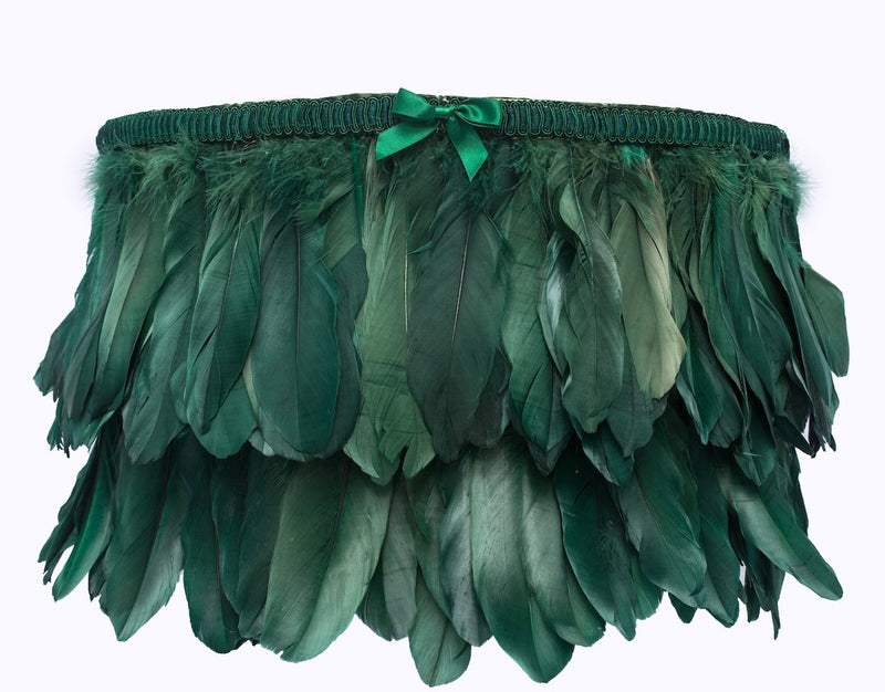 Castile Green Feather Lamp Shade