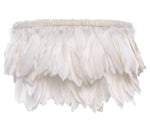 Swani White Feather Lamp Shade