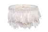 Swani White Feather Lamp Shade