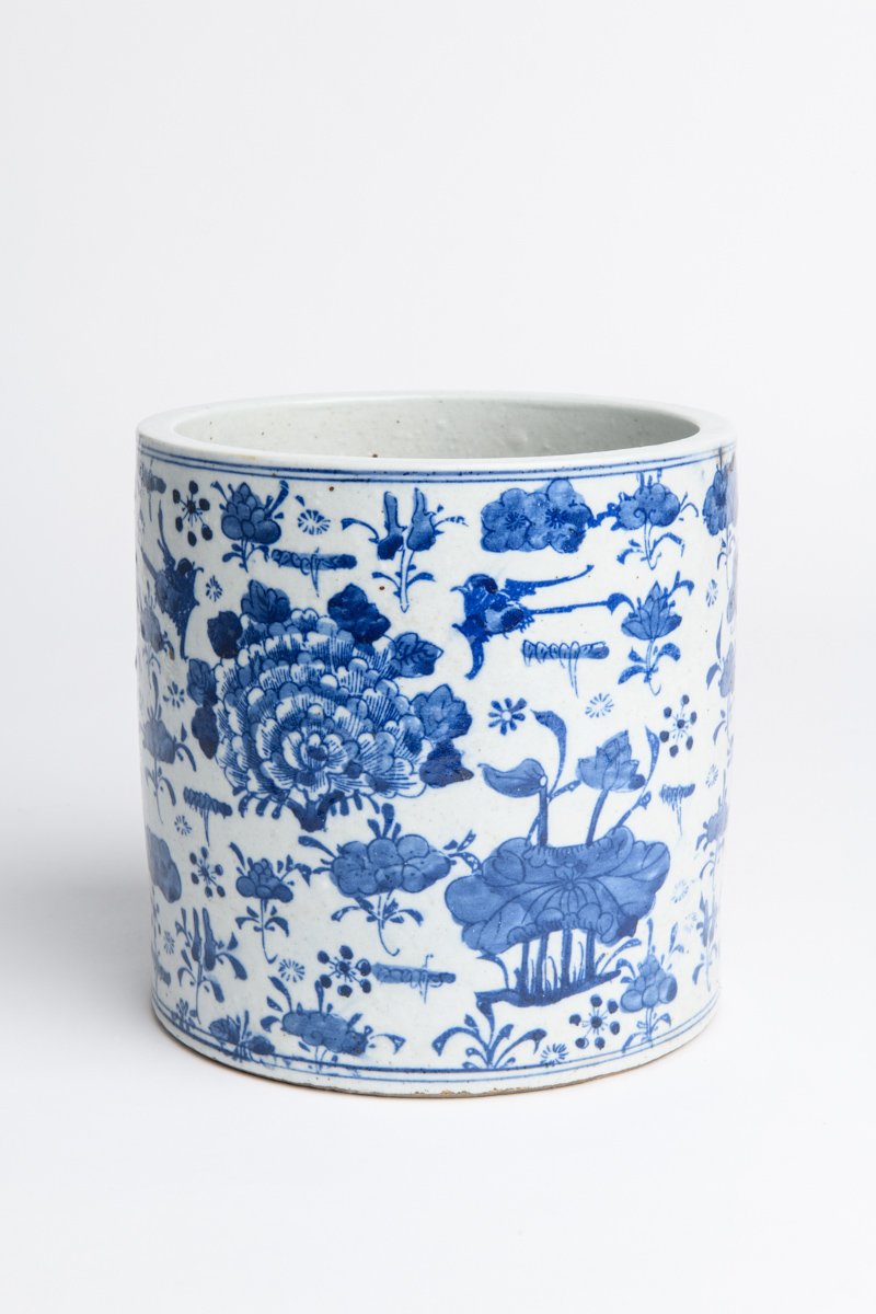 Emma Blue and White Porcelain Planter