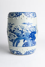 Aria Blue and White Porcelain Stool